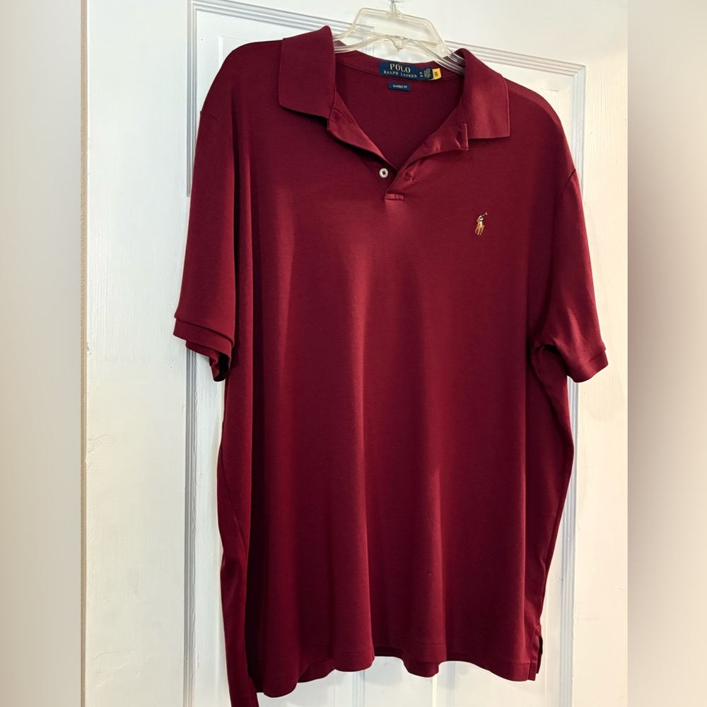 Ralph Lauren Burgandy Polo Shirt